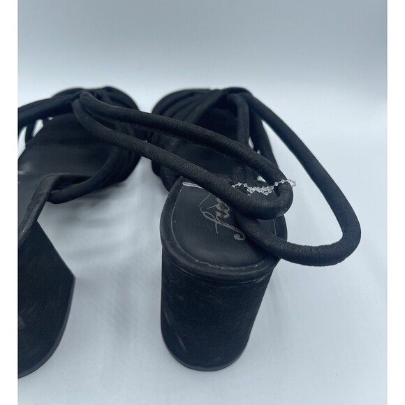 FREE PEOPLE Colette Cinched Block Heel Sandals, Black, EU39.5/US9 NWOB - Picture 9 of 16